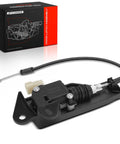 Front Driver Side Hood And Trunk Lock Actuator No Fuss Bolt Up Swap Compatible With Tesla Model 3 Electric Sedan Smooth Latch assembly in black.