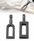 Super Heavy Duty Electric Drill Wire Twister Attachment For Fencing And Rebar Tying, 1/4 inch hex shank, alloy steel construction.