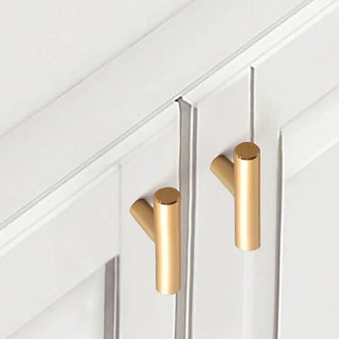 24 Pack Gold T Bar Cabinet Knobs And Drawer Pulls Set For Kitchen Cabinets Cupboards And Dressers With Screws Durable Stainless Steel Hardware