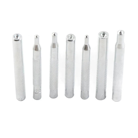 11 Piece Leather Craft Snap Fastener Tools Kit For DIY Projects, Pro Grade Steel Rivet Punch And Hole Punch 2.5mm And 3mm, Heavy Duty Set For Quick Clean Accurate Fasteners, steel punches set