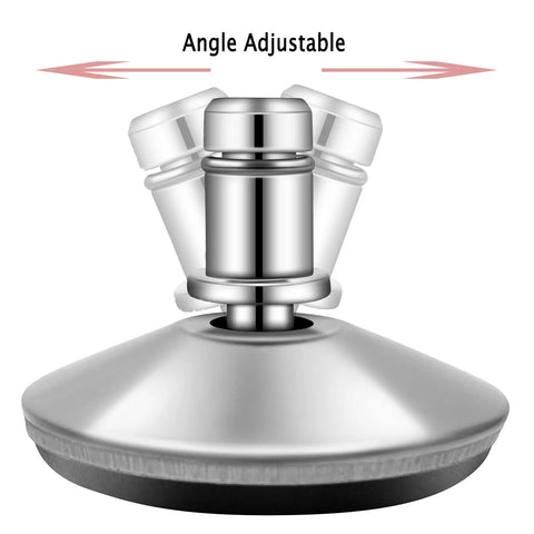Heavy Duty Low Profile Desk Chair Casters With A Grippy Grip Ring Base, angle adjustable base detail for smooth gliding.