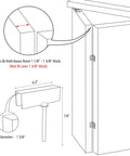 Diagram of metal bifold door lock for double doors kidproof closets cabinets pantries, showing 7.8-inch extension and 1 3/8-inch fit