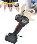 18V Cordless Hydraulic Cable Cutter With 4Ah Battery, cuts heavy duty Cu Al armored wires, features a ratchet design.