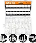 White Nylon Pan Head Bolts And Nuts Kit For M2 To M6 Size Range in storage box, ideal for microcontroller and PCB projects.