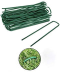 Heavy Duty Garden Ground Stakes 6 Inch U Shaped Steel Pegs For Lawn Fabric Netting Matting Pro Grade Landscape Anchors 20 Pack