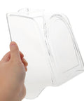 Waterproof Panel Cover For Access Control Keypad Controller With Weatherproof Doorbell Shield Tough As Nails Mount Heavy Duty Tempered Plastic Protection For Industrial And Office Environments, clear plastic cover held by hand