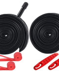 Two Pack 20 Inch Bike Inner Tubes With 48mm Schrader Valve Built Tough Durable Butyl Rubber Includes Tire Strips And Levers