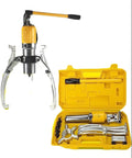 Hydraulic Gear Puller Set With Bearing Puller And Crimping Tool 5 Ton Auto Repair Kit in yellow case for wheel hubs