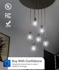 10 Pack G25 LED Vanity Light Bulbs Dimmable Filament Edison Globe For Bathroom And Bedroom 5000K Daylight chandelier