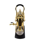 Artisan Manual Siphon Coffee Maker Featuring Sturdy Heatproof Glass Carafe for precise extraction flow on kitchen counter.