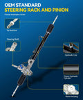 Rack And Pinion Steering Gear For 1996 To 2000 Honda Civic Non Si With Hydraulic Power Drop In Easy Install Direct Replacement 261769