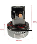 Carpet Cleaning Machine Motor 120V Replacement Part For 119661-00 GMFM-119661-00, Beefy 120 Volt Power Motor For Upright Carpet Cleaners, Easy Install, High Performance Vacuum Motor, 177mm tall with 143mm base