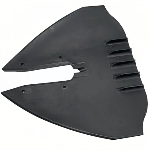 Whale Tail Hydrofoil Stabilizer Kit For 8 To 40 HP Outboard Motors Stabilizing black fin with mounting holes