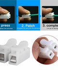 Close-up view of 20 Pack Spring Wire Connector Cable Clamp Terminal Block Kit for DIY Wiring Projects CH2 Compatible.