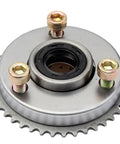 Heavy Duty Motorcycle Starter Clutch Assembly With Curved Overrunning Clutch And Included Body Tooth Screw For 50Cc 70Cc 90Cc 110Cc 125Cc ATV close-up view