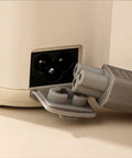 Self Heating Coffee Mug With Quick Temperature Display And Totally Spill Proof Lid showing electric plug connection.