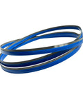 Heavy Duty Portable Bandsaw Blade Thirty Five And Three Eighths Inch Long By One Half Inch Wide Twenty Thousandth Inch Thick Fourteen TPI Bi Metal M42 High Speed Steel For Milwaukee Compact Band Saw Model 2829 20 Three Pack coiled view