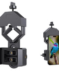 Phone Scope Adapter Mount For Telescopes And Binoculars, Regular Size Fits Most Smartphones on eyepiece and phone