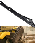 Rock Solid 16 Inch Safety Push Block To Shield Your Digits And Beat Back Kickback On Table Saws Jointers Routers With A Comfort Grip For Easy Workshop Tasks That Truly Safeguard Your Palms While Knocking Out Precision Cuts Whenever You Work, heavy-duty black push block showing ergonomic handle.