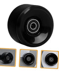 Black Quad Skate Wheels With Bearings Replacement Set high elastic PU outdoor skating wheels for smooth sliding and high speed rotation