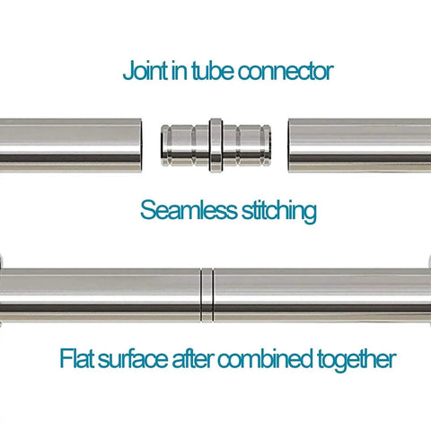 Stainless Steel Sliding Ladder Hardware Kit tube connector and seamless stitching for solid wood ladder