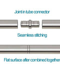 Stainless Steel Sliding Ladder Hardware Kit With Ladder, tube connector and seamless stitching for retractable track set