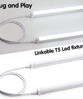 6 Foot LED Tube Light Linkable Cord For T5 And T8 Fixtures Double End Connector Cable Power Extension Wire