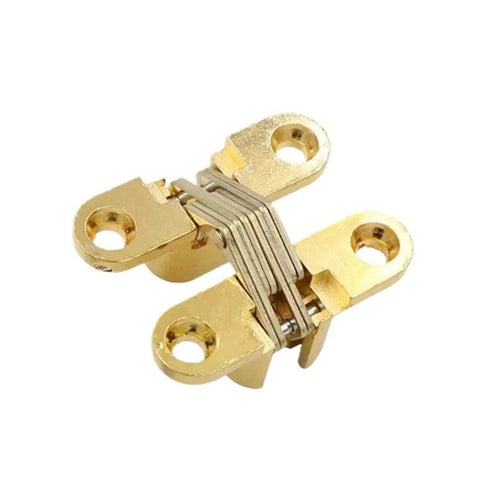 Rotating Concealed Cabinet Hinges Set 2 Pieces 12x43mm Hidden Hinge With Silent Close Cross Pivot Door Fittings