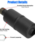 Exhaust Header Pipe Muffler Replacement For Predator 212 196cc 224cc 6.5HP Engines with metal sound absorption and self-locking threads