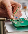 Hand soldering wires onto PCB for 2 To 125 mm Breadboard Jumper Wires Kit With 14 Lengths And 840 Pieces For Quick Prototyping Maker Friendly PCB Circuits Solderless Tests Right Angle And Straight Leads Easy Hookup And Flexible Testing