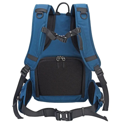 Back view of Waterproof DSLR Camera Backpack With Rain Cover Padded Compartments Multi Function Pouches, showing straps and padding.