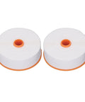 Two Straight Up Slick Fiber Optic Cleaning Wipes For Optical Gear Dry Or Wet Use Non Woven Cleanroom Paper in orange pull out holder.