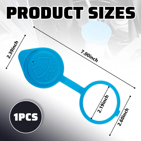Blue Windshield Washer Fluid Cap Replacement For Acura RDX MDX ILX And Honda CR-V Civic No-Fuss Direct Fit OE-Grade Reservoir Cap 38513-SC4-672