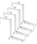 Adjustable Planter Box Bracket Set For Decks And Fences, Heavy Duty Flower Box Holders With Window Box Hooks, 4 Pack