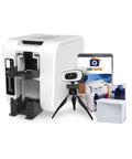 Single Side ID Card Printer Bundle With Ribbon 100 PVC Cards Card Imaging Software Web Camera Free Tech Support