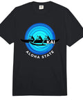 Outrigger Canoe Hawaii Paddling Tee With Retro Comfort Colors For Watermen And Crew, Heavyweight Graphic Shirt Built For Regattas, Waves, And Ocean Voyages In Aloha State Style