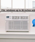 White Vinyl Foam Side Panels For Window AC Units custom fit for units up to 36 inches wide, provides a snug draft guard.