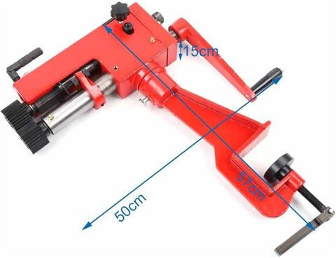 Red Pro Grade Sheet Metal Bender with Matrix Kits Rotary Roller Forming Machine For 22 Gauge Steel and Laminating Profiles