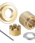 Propeller Installation Hardware Kit For Yamaha 25-30HP Outboards, Includes Thrust Washer, Spacer, Washers, Nut, And Cotter Pin