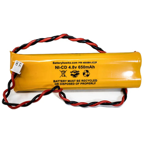 Five Pack Ni Cad AA 650mAh Rechargeable Battery Pack For Exit Signs And Emergency Lights 4.8V All Fit E1021R D AA650B 4 Replacement