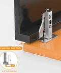 10 Pack Full Overlay Soft Close Concealed Hinges With Clip On Plate For Face Frame Cabinets, showing 3/4" full overlay installation.
