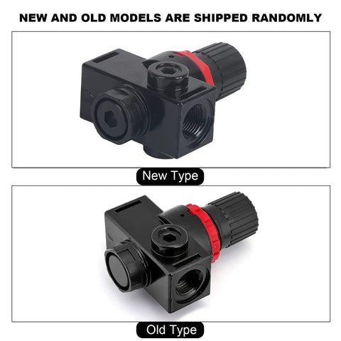 Industrial Grade Pneumatic Pressure Regulator Valve For Compressors With G3/8 Inch Port And Dual Scale Gauge, new and old models