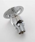 Pro Workhorse Fire Sprinkler Head With Sixty Eight Degree Activation And Swift Response Spray For Active Warehouse Fire Suppression Systems Engineered Tough With K Two Zero Two Flow Rating, silver metal design.