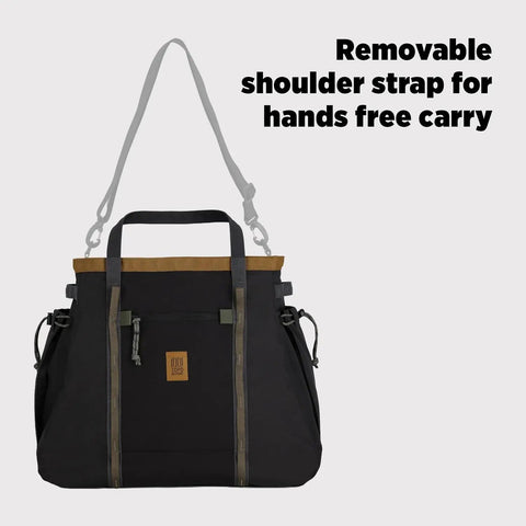 Monster 48L Gear Hauler Tote Bag in recycled nylon with removable shoulder strap for hands-free carry