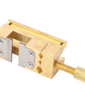 Brass Watch Repair Vise Clamp Kit With 0.2-1.5mm Hole Range showing adjustable brass clamp and screw mechanism.