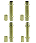 Rock Solid Gold Lamp Extension Rods 4 Pack 50mm Beefy Iron Connector Poles Rustproof Ceiling Light Hardware with hollow core.