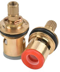 Upgrade Your Sink With This Hot Cold Faucet Tap Handle Knob Conversion Kit, Featuring Durable Copper Valve Reviver Heads For Easy 1/2 Inch Thread Replacement And Fresh Basin Washer Fixes That Fix Leaks Like Magic. Copper faucet valve repair parts with O-rings