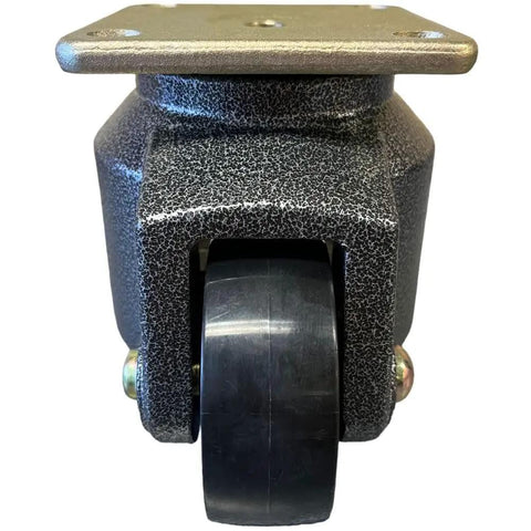 Pack Of 4 Heavy Duty Leveling Casters With 3 Inch Nylon Wheels And Top Plate Bolt And Nut, 2200 Lb Load Capacity, Steel Frame With Die Cast Aluminum Alloy, Perfect For Medical Carts, Test Rigs, Optical Benches