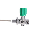4500 Psi Scuba Tank Valve DIN Yoke M18x1.5 Copper Body with Green High Flow Design