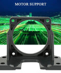 Black mini stepper motor mounting bracket with high hardness for secure and stable motor support in DIY projects and automation setups.